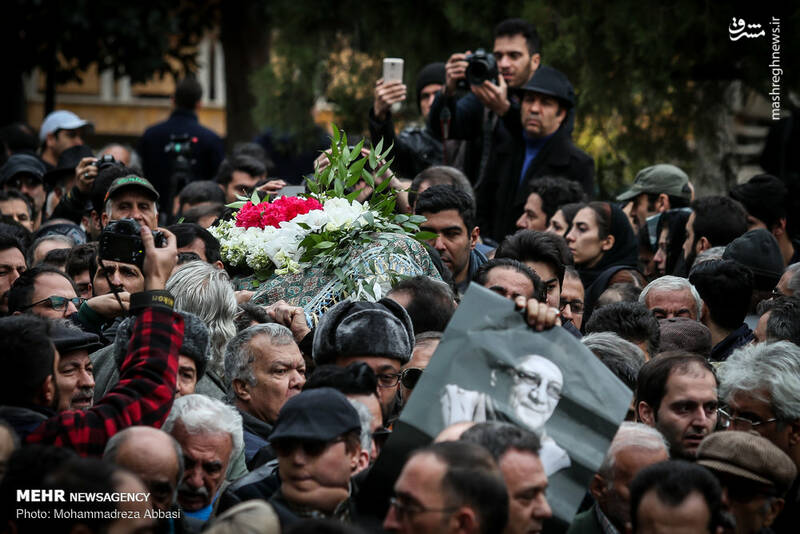 مراسم تشییع پیکر “حسین محب اهری”