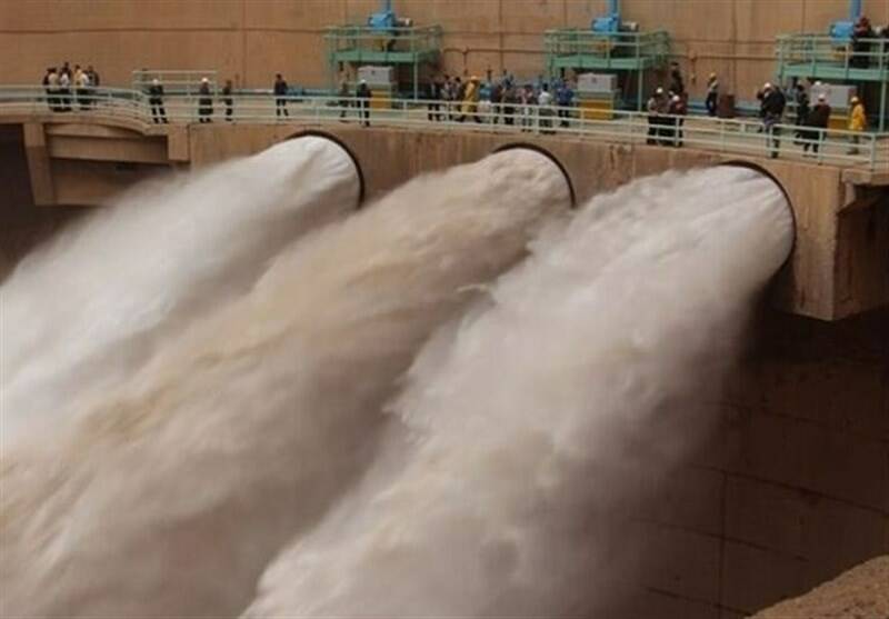 فیلم/ رودخانه خوزستان پس از باز شدن دریچه سد