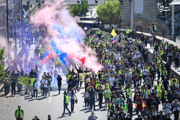 عکس/ ناآرامی و درگیری‌ در پاریس