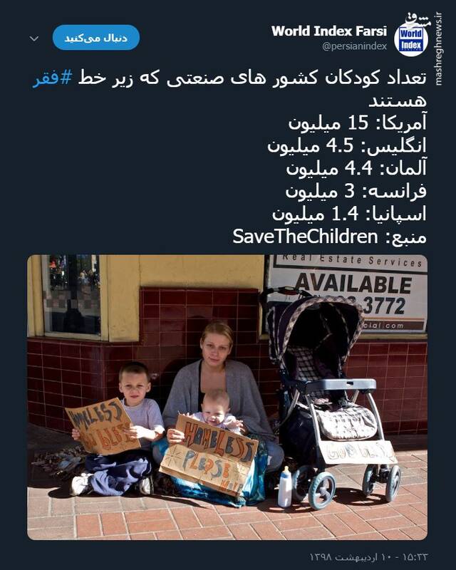 ۱۵ میلیون کودک گرسنه آمریکایی! +عکس