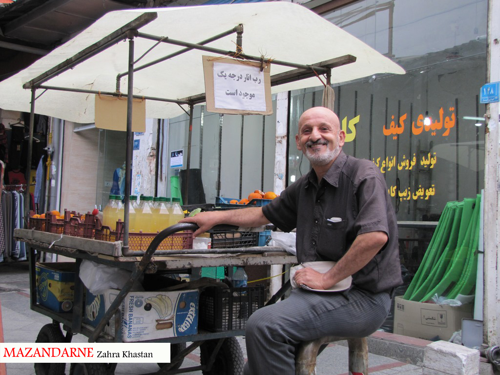 کسبه های پایین بازار شهرستان آمل به روایت تصویر