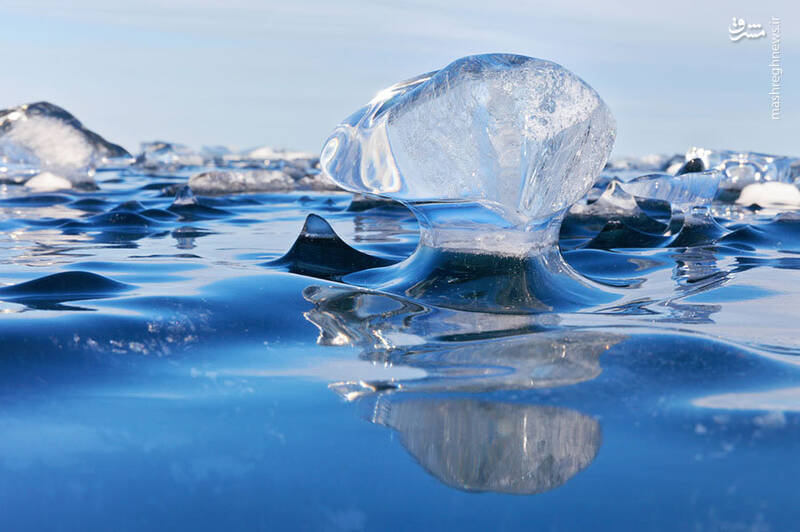 عکس/ یخ زدن تمیزترین دریاچه جهان