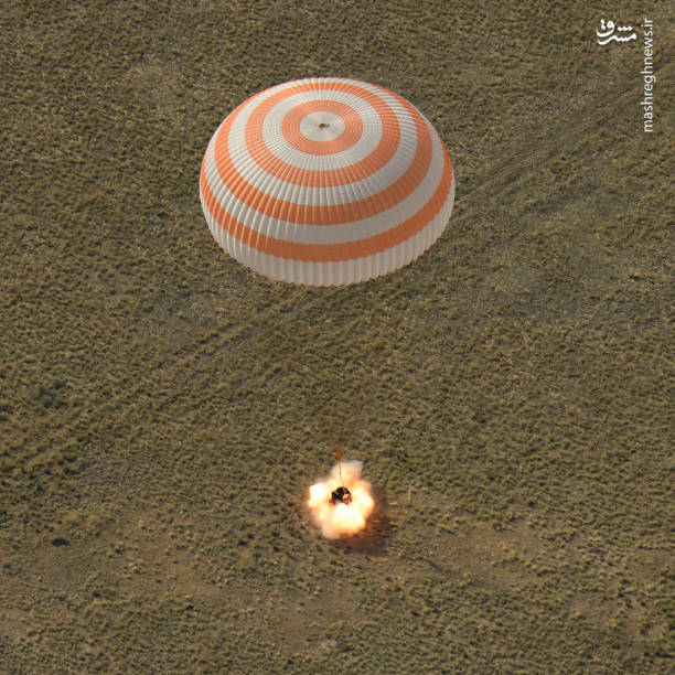 بازگشت سه فضانورد به زمین