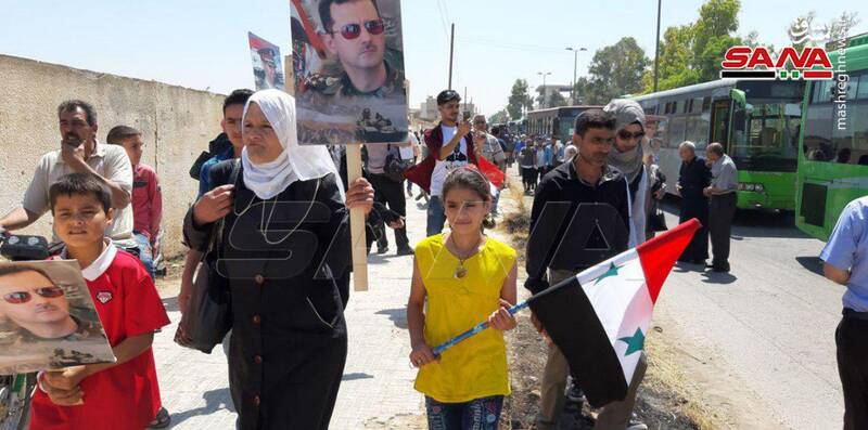 عکس/ بازگشت آوارگان سوری به شهر القصیر سوریه