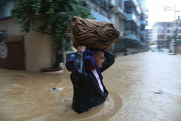 عکس/ باران مرگبار در نپال