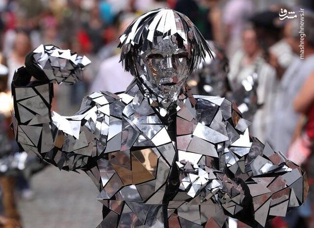 مجسمه‌های زنده در خیابان‌های بلژیک