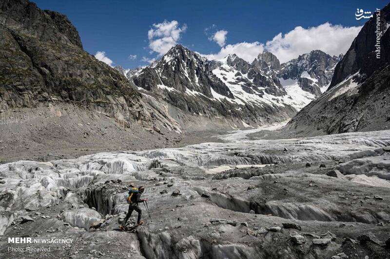 آب رفتن بزرگترین یخچال طبیعی فرانسه‎