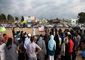 اقدام متفاوت طلبه ها در ساحل مازندران + فیلم