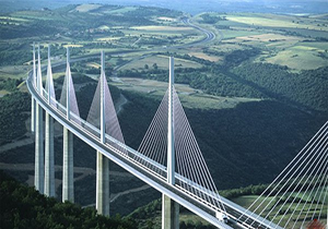 فیلمی جالب از چرخش و جانمایی سنگین‌ترین پل کابلی جهان در چین