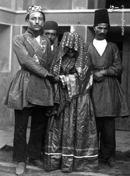 عروس و داماد قاجاری