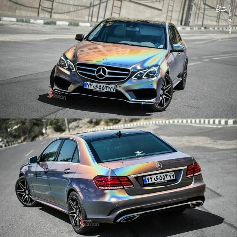 مرسدس بنز ۷ رنگ در تهران!