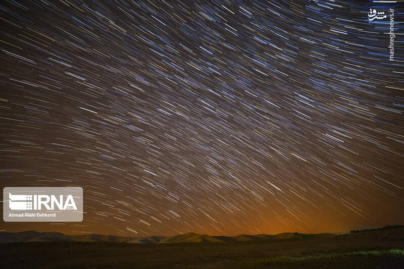 تصاویر زیبا از بارش شهابی در چهارمحال و بختیاری