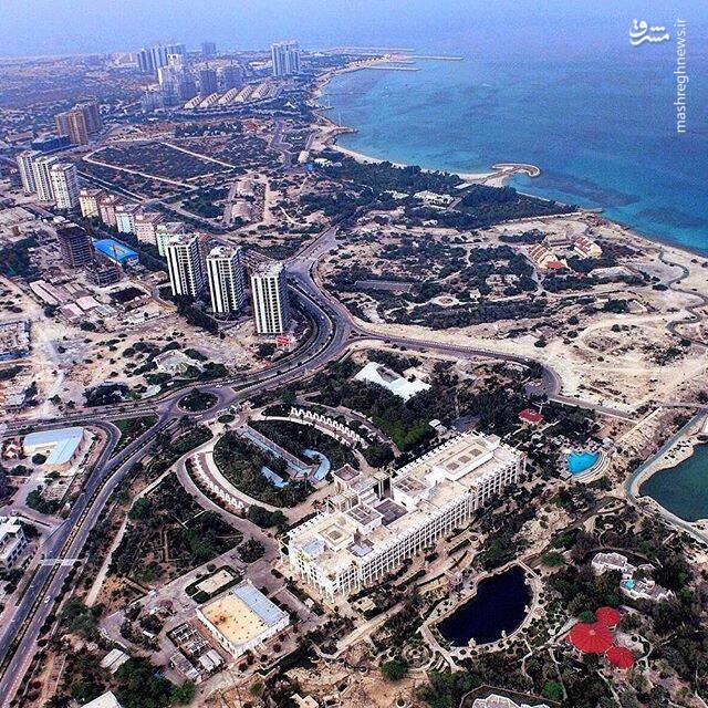 تصویر هوایی زیبا از جزیره کیش