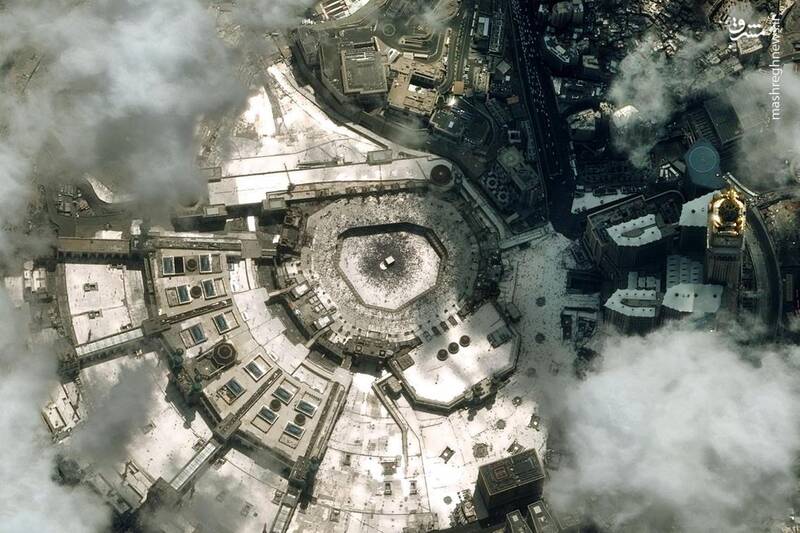 تصویر ماهواره‌ای از مکه