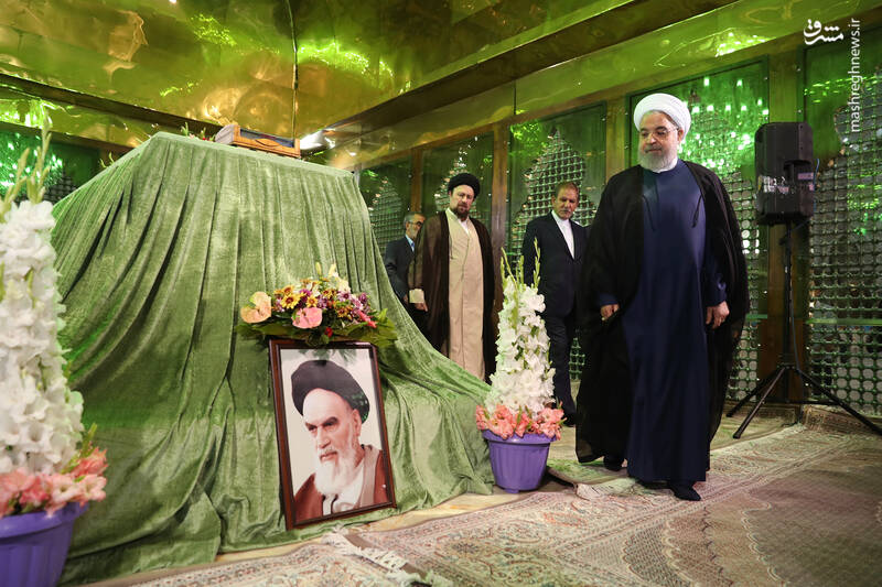 تجدید میثاق روحانی و هیأت دولت با آرمان‌های امام خمینی(ره)