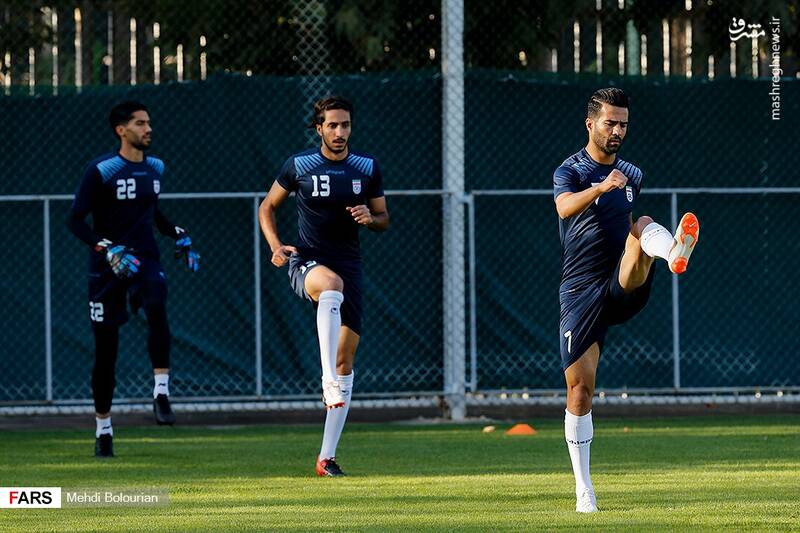 تمرین تیم ملی فوتبال