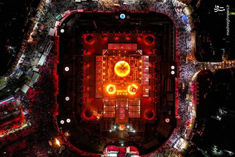 تصاویر هوایی از روز عاشورا در کربلا