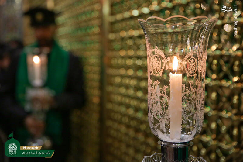 آئین شام غریبان در حرم رضوی