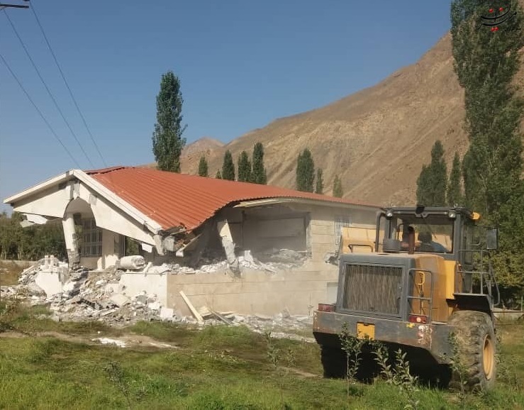 تخریب چهار ویلای غیرمجاز در بخش بلده نور