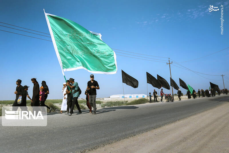 پیاده روی اربعین در مسیرهای جنوبی عراق