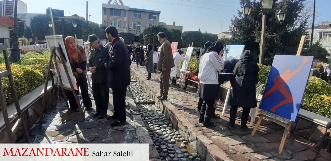 نمایشگاه نقش عشق در پارک شهرداری آمل برگزار شد+ تصاویر