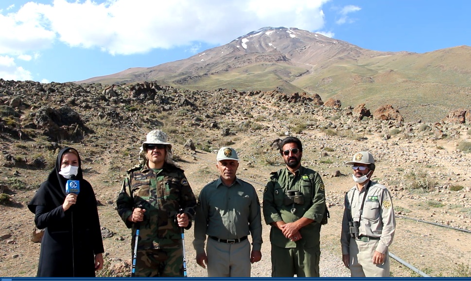 بازدید فرمانده یگان حفاظت محیط زیست کشور از قله دماوند + فیلم