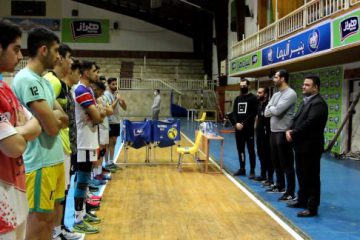برگزاری تمرینات تیم والیبال نوجوانان هراز آمل برای شرکت در لیگ برتر