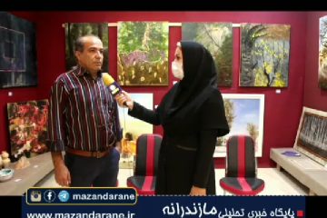 نمایشگاه آثار هنرمندان آملی به نفع بیماران سرطانی آرین در نگارخانه خور‌شید افتتاح شد