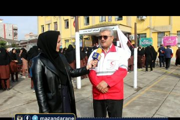 بیست و چهارمین مانور سراسری زلزله و ایمنی در آمل برگزار شد