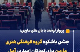 جشن باشکوه گروه فرهنگی مارین برای کودکان امید در آمل