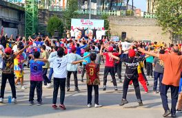 ورزش صبحگاهی دبستان هاتف آمل باشکوه برگزار شد