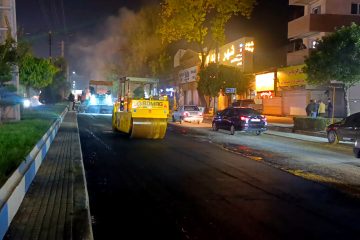 نونوار شدن ۱۸ هزار متر مربع از خیابان طالب آملی و میدان ۱۷ شهریور آمل