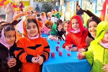 جشن مهرگان و گرامیداشت روز مازندران در مدرسه ابتدایی دخترانه آفرینش آمل باشکوه برگزار شد 