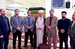 آیین سپاس از رودگر و استقبال از رحمان‌زاده در صحن نماز جمعه امامزاده عبدالله ع