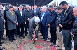 آیین کلنگ زنی ۱۴ واحد مسکونی در روستای وسطی کلا آمل