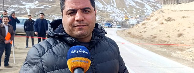 افتتاح پروژه آسفالت معابر روستای آبگرم لاریجان به طول ۳.۶ کیلومتر 