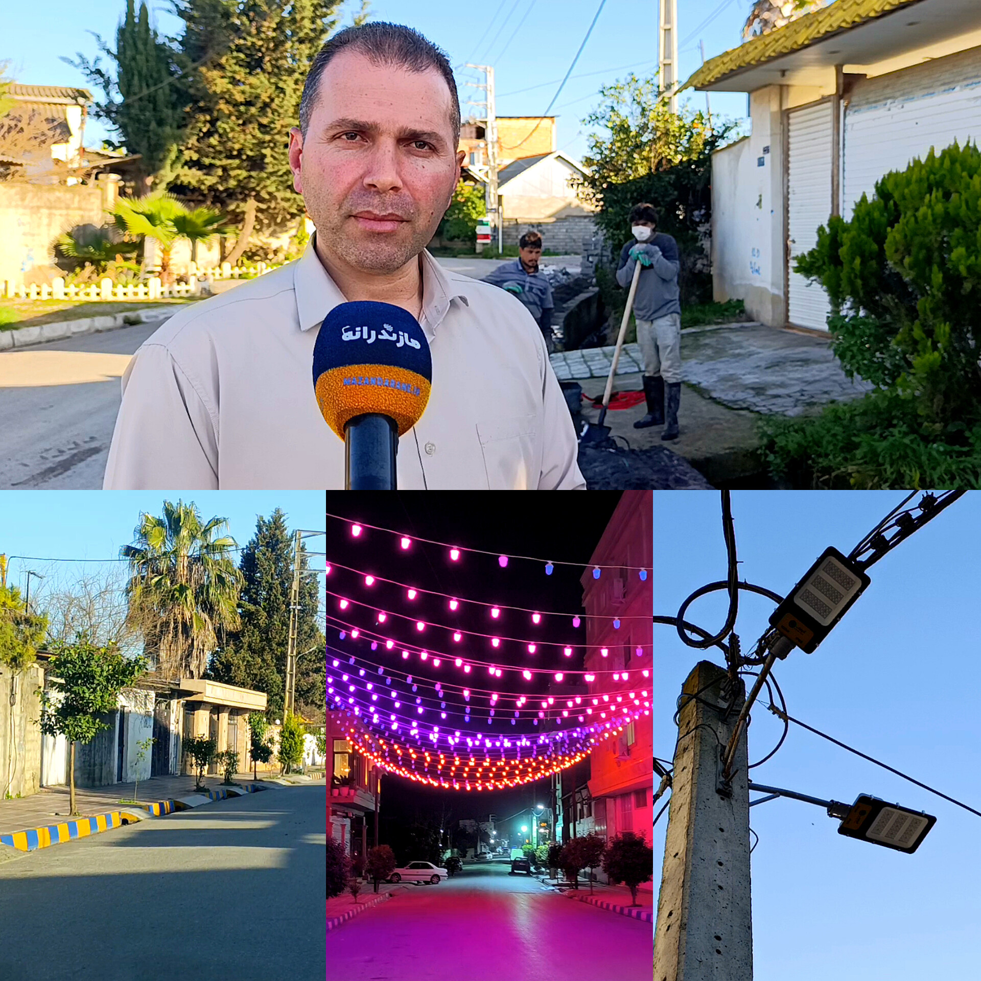 گام بلند دهیار و اعضای شورای کلاصفا برای آبادانی روستا/ از سنگفرش معابر تا روشنایی LED