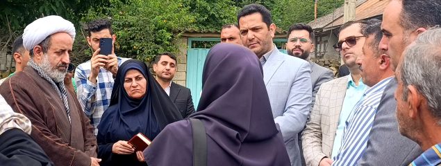 بررسی میدانی مشکلات و حل مطالبات مردم روستاهای چلاو با حضور فرماندار و نماینده مردم آمل 