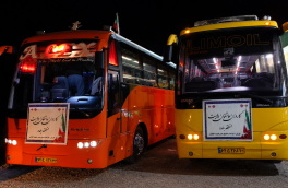 کاروان عاشقان ولایت با ۲ دستگاه اتوبوس از بلده راهی تهران شد
